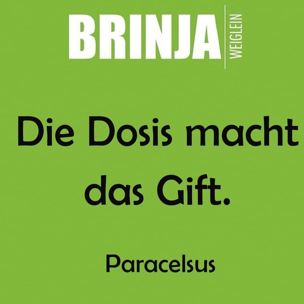 Die Dosis macht das Gift Brinja Weiglein Personal Trainer